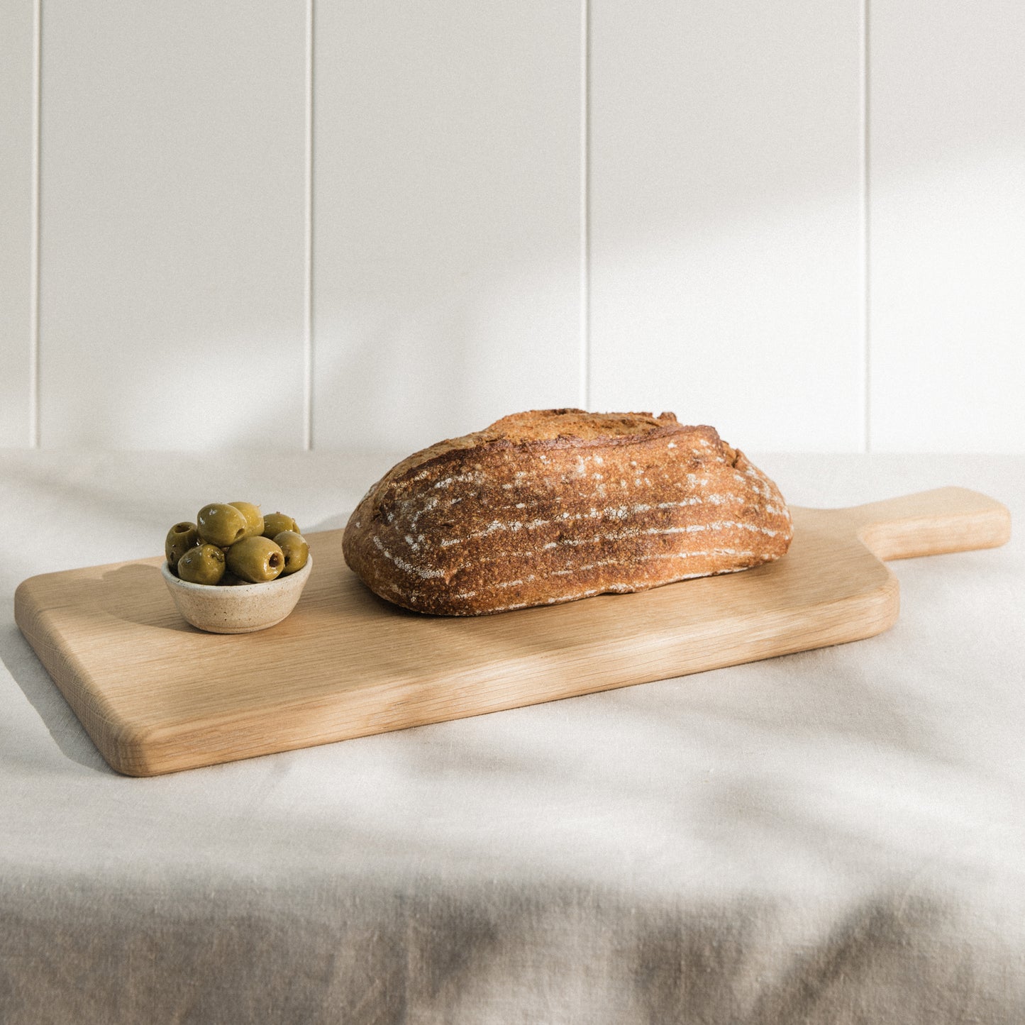 No.6 - Long Traditional Wooden Chopping Board - Oak